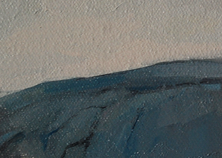 Cadillac Mountain – small study, oil on canvas