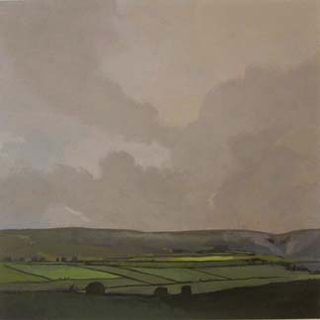 Cumbria Valley II, UK (8.75" x 9.75") Gouache 2005