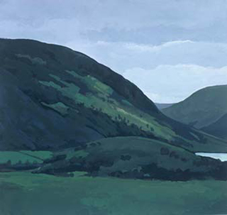 Near Honister Pass I, UK (8.75" x 9.5") Gouache 1999