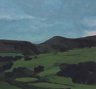 Newlands Valley I, UK (8.75″ x 9.5″) Gouache 1999