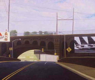 Pedestrian Crossing (42″ x 48″) oil on linen 1992