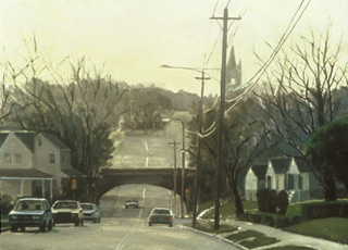 Woodbine Avenue (21.25″ x 29.5″) oil on watercolor paper 1992