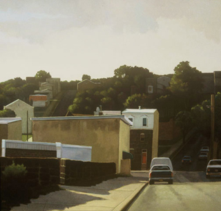 Manayunk - Seville & Markle Streets (48" x 50") oil on linen 1995 - 6