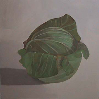 Cabbage III (12″ x 12″) oil on panel 2007