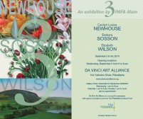 pafa alum artist e wilson invitational curated exhibition philadelphia da vinci art alliance with barbara sosson & carolyn louise newhouse & painter elizabeth wilson