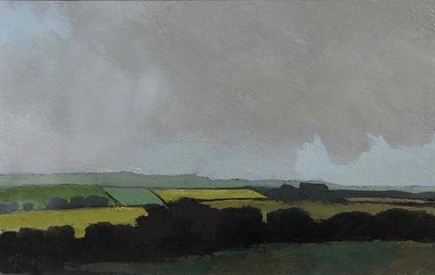 Yellow Field, County Wexford, Ireland – small gouache 2008