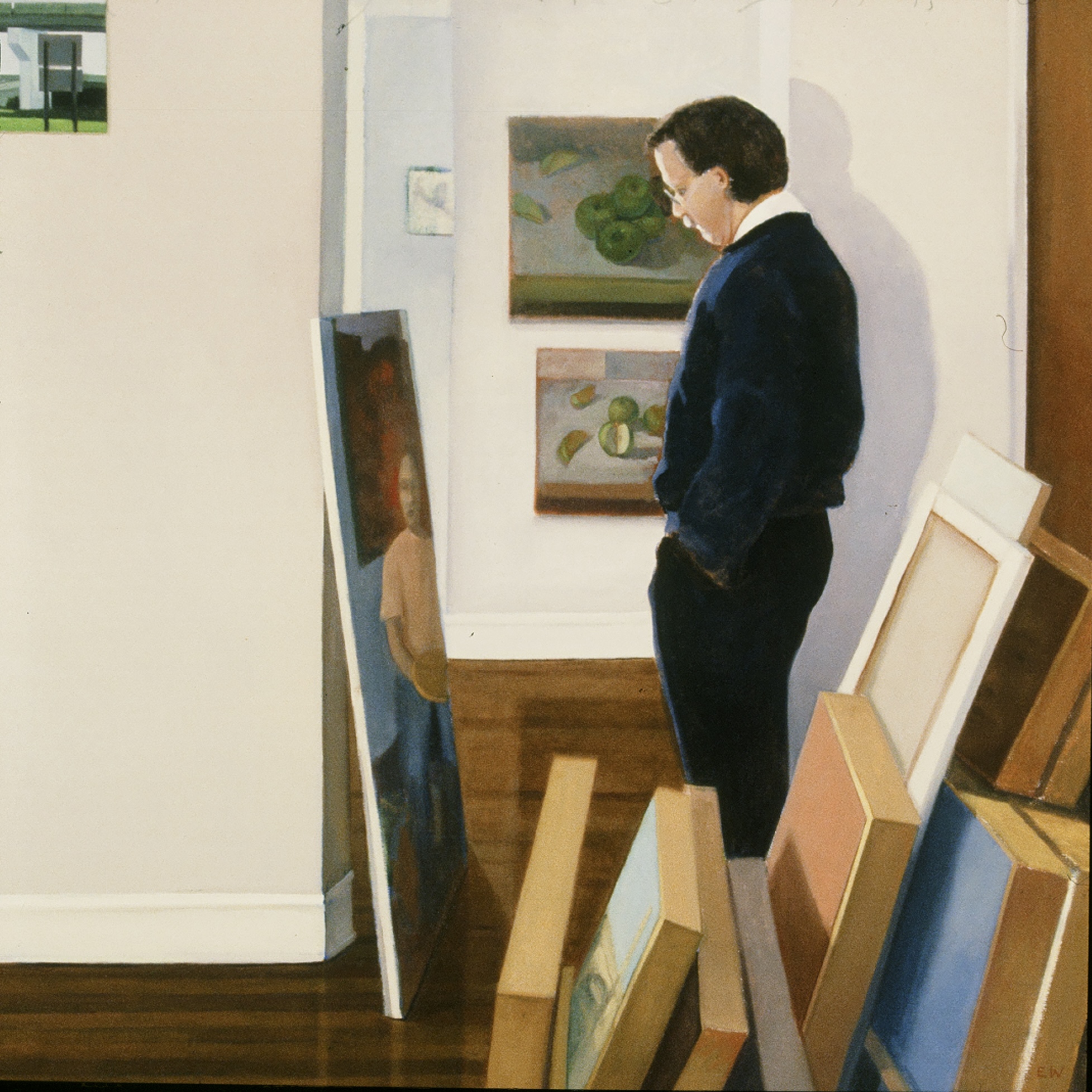The Real & the Abstract (30" x 30") oil on linen 1996